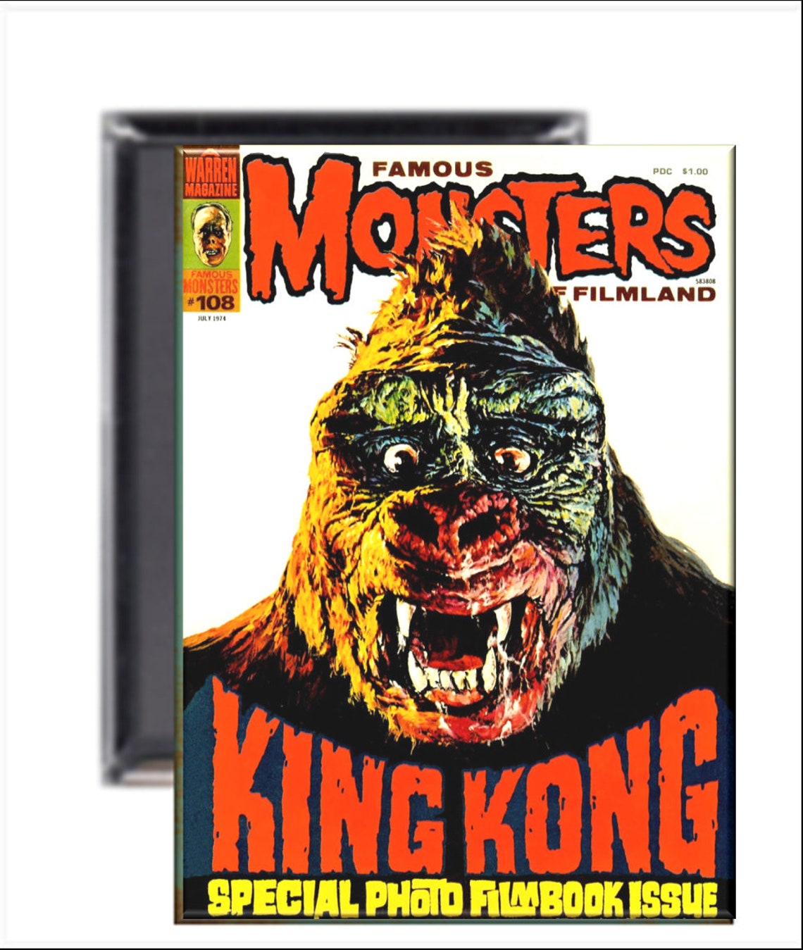 King Kong Famous Monsters of Filmland Magazine Vintagestyle Etsy