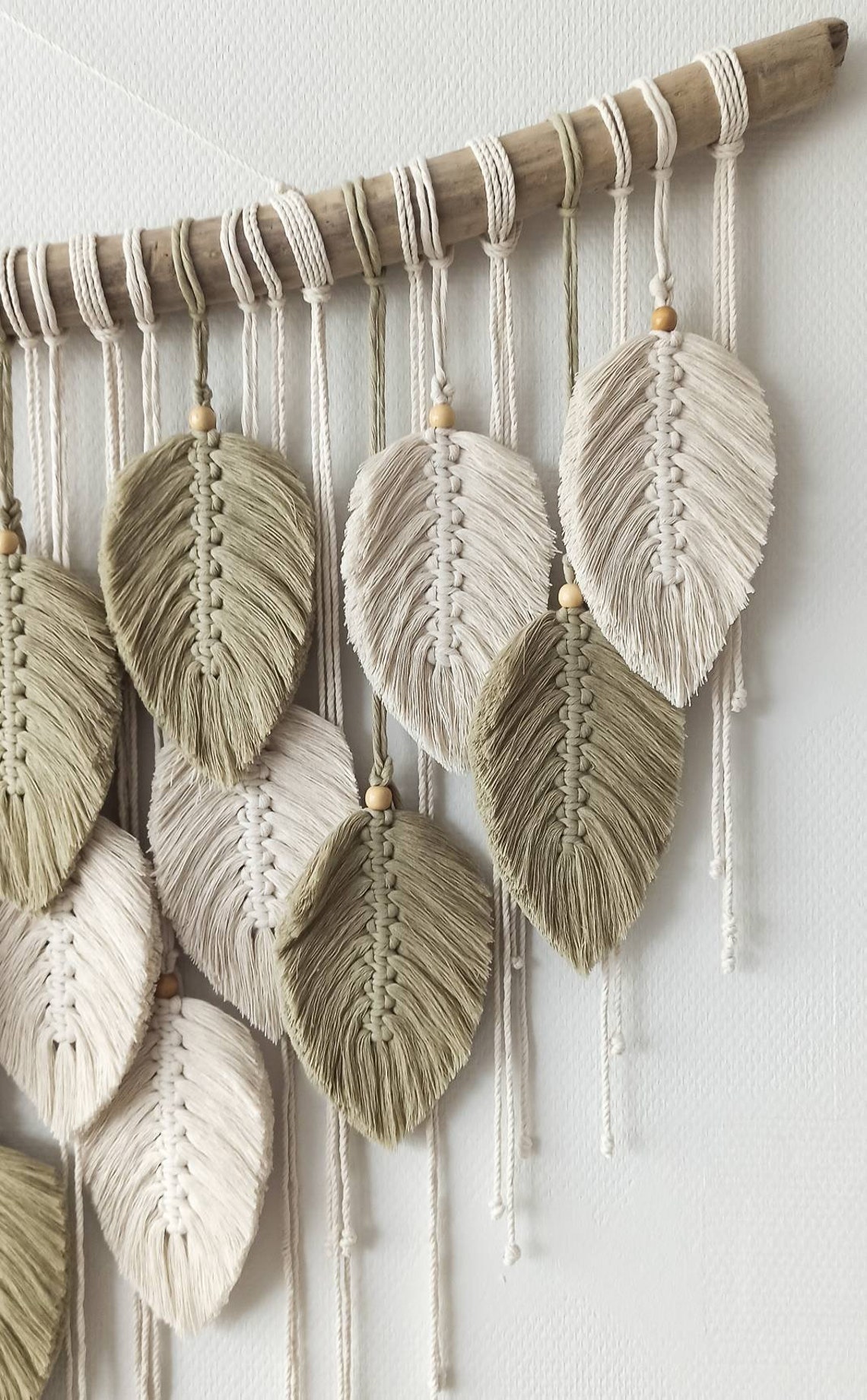 Extra large macrame feathers Colored feathers headboard Boho Etsy