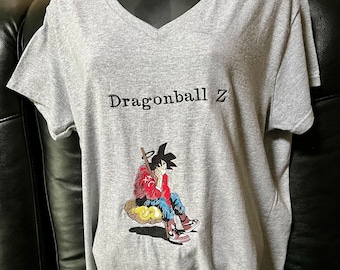 Nieuw Goku Dragonball Z 2-zijdig T-shirt