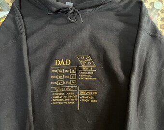 Nieuwe Dungeon & Dragon Character Card-hoodie