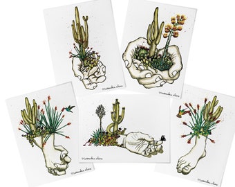 Print, Print Series, Cactus, Unique, Surreal, Desert, Hand, Foot, Yucca, Hummingbird, Saguaro, Fine Art Print