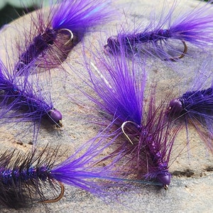 Purple Wooly Bugger Fly Fishing Trout Streamer