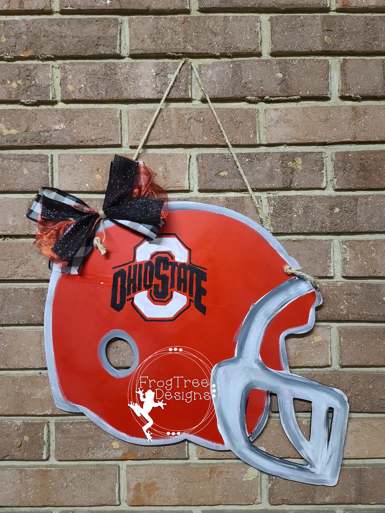 Football Helmet Door Hanger Sports Door Hanger Etsy