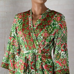 Long Wrap Dress, Kimono Tie-up Belt dress, Silk Kimono Robe,Long Bell sleeve dress,Kimono maxi dress,Hippie dress,Beach Dress,Festival dress