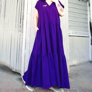 Linen Dress,Maxi Dress For Women,Cocktail Dress,Linen Maxi Dress, Linen Clothing,Kaftan Dress,Long sleeve Dress,Long Linen Dress,Party dress