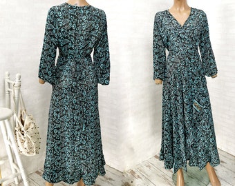 Long Boho Maxi Women Silk Kimono Robe for a Bachelorette party or Wedding•Boho Dress•Maxi dress
