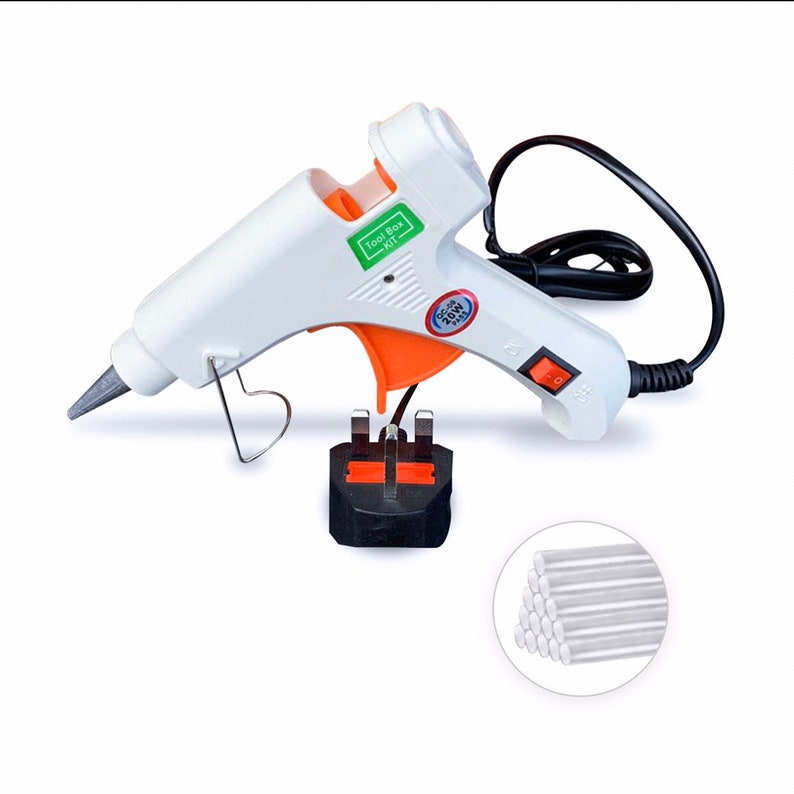 20W Mini Electric GLUE GUN 50 Hot Melt Adhesive Glue Sticks Etsy
