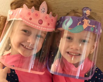 Tawny + Transparent FUNZZY Face Protective Cover Creative Face Guard Spittle-proof Shield Facial Cover for Adults Kids 2 Pcs