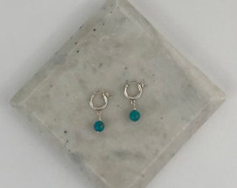 925er Silber Türkis Ohrringe