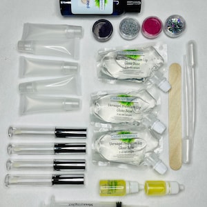DIY Lipgloss Kit: Versagel Base, Öle, Pigmente, Tuben