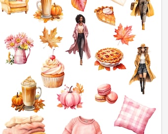 Fall Girl GoodNotes Digital Stickers