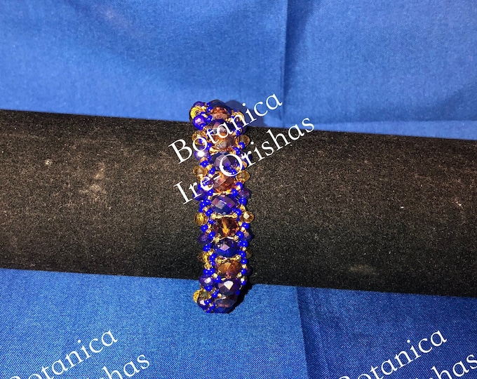 Ide Ilde de Oshosi Ochosi en cristal glass fino religion yoruba ifa