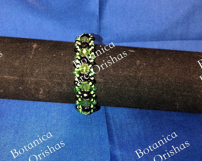 Ide Ilde de Ogun Oggun en cristal glass fino religion yoruba ifa santeria