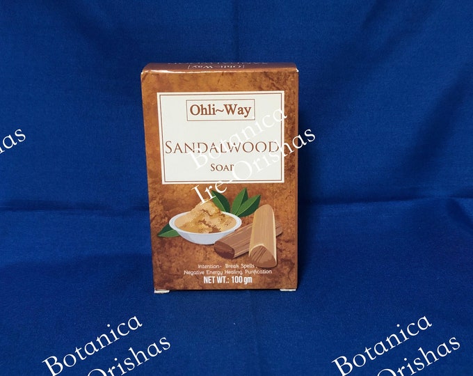 Jabon SANDALO SANDALWOOD  soap Religion yoruba ifa santeria orula