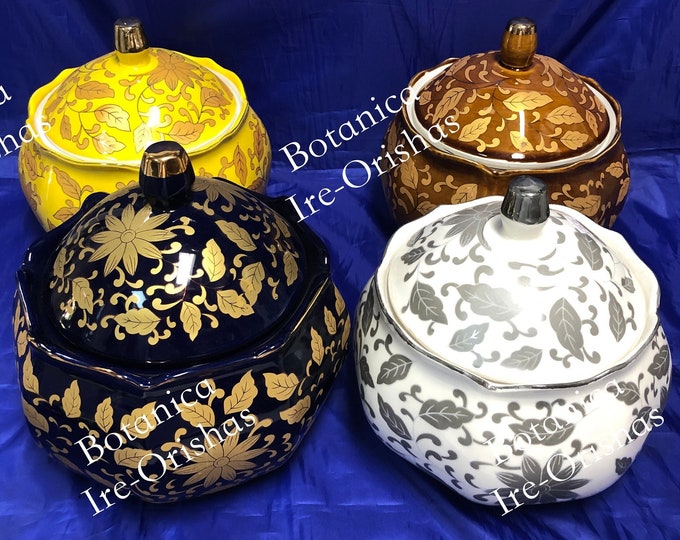 Set de Soperas tureens de santo Orishas  (Yemaya Oshun Oya Obatala) religion yoruba ifa santeria
