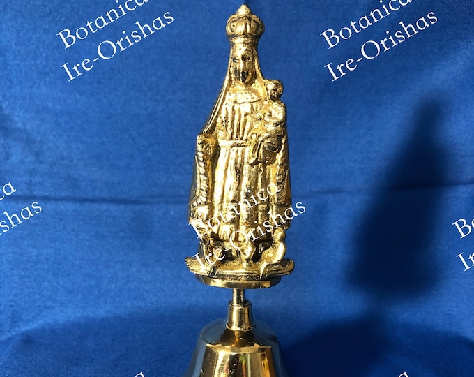 Campana Caridad del Cobre OSHUN en bronze religion yoruba ifa santeria