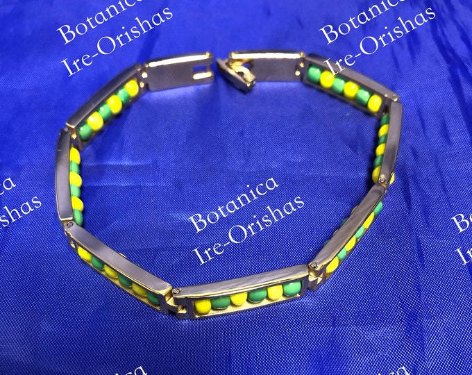 Orula Orunmila Ifa Ide Idde Ilde Stainless steel dorado gold color religion yoruba ifa santeria