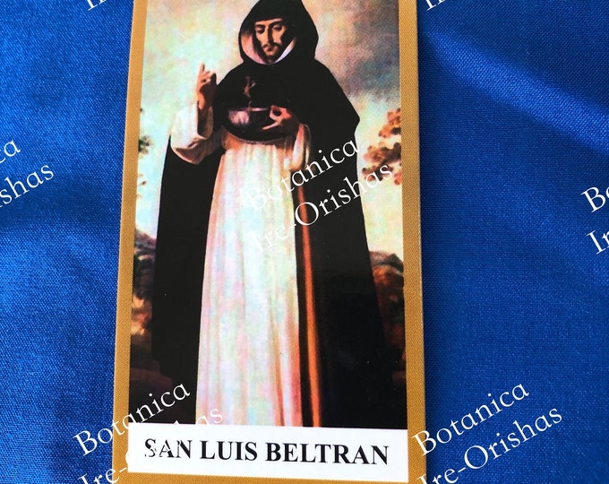 ESTAMPITA ESTAMPA San Luis Beltran religion yoruba santeria orula