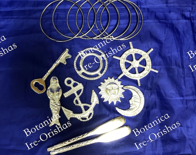 Herramienta tools of Yemaya religion yoruba ifa orula orunmila santeria