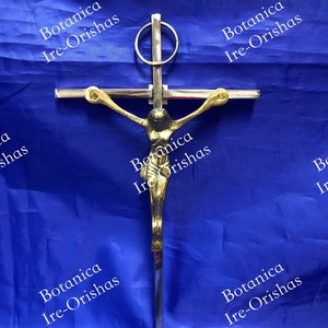 CRUCIFIJO CROSS dorado religion yoruba  ifa santeria
