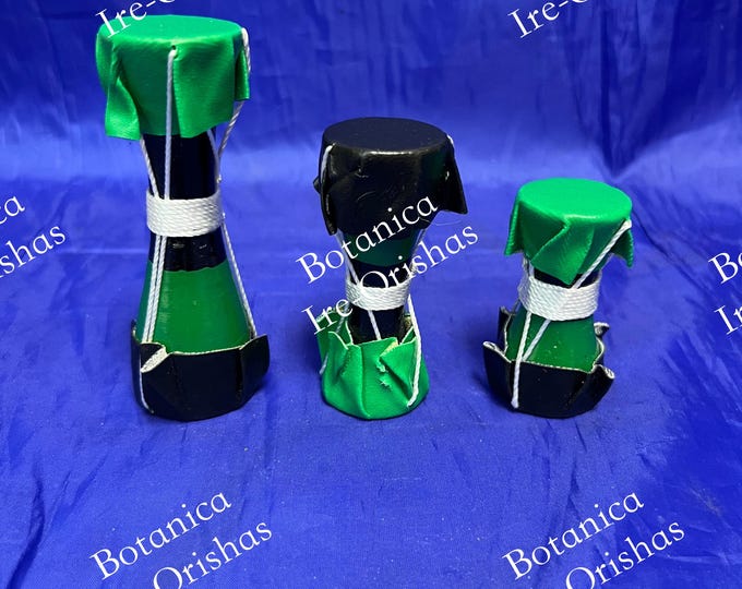 Ogun Oggun Tamborcitos Juego de Tambores DRUM  Drums  religion yoruba ifa santeria