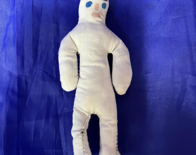 Voodoo Muneco de trapo blanco cloth doll white religion yoruba ifa santeria