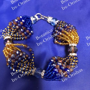Ide/Idde/Ilde Oshosi Ochosi de 18 Hilos fino cristal  YORUBA IFA SANTERIA