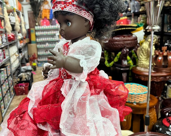 Doll Muneca  Shango Chango  Fina Elegant religion yoruba ifa Santeria