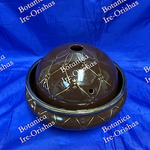 Tureen Sopera porcelana San Lazaro Obaluaye babalu aye ifa santeria religion yoruba