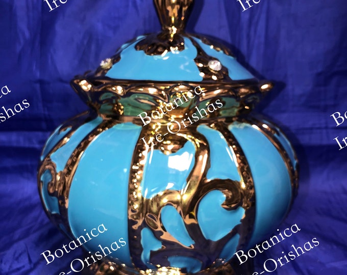 Sopera Tureen tinaja de Yemaya Asesu religion yoruba ifa santeria