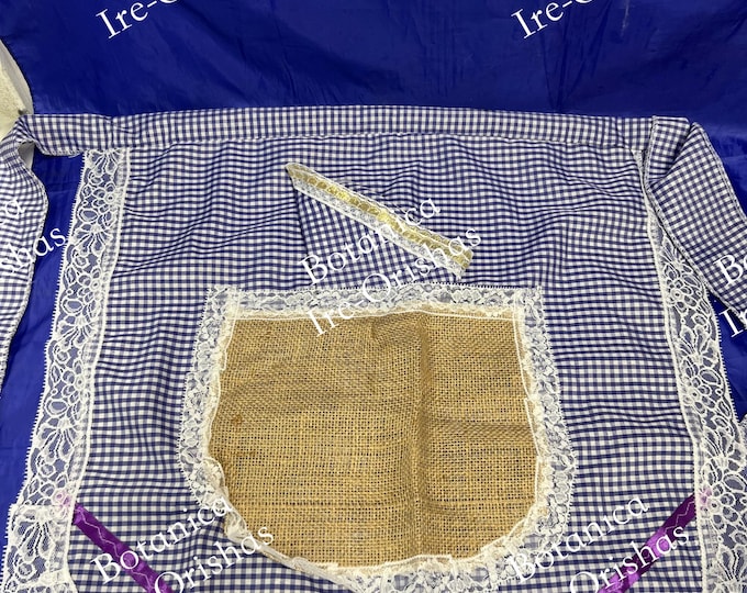 Delantal Apron de San Lazaros en ginga religion yoruba ifa santeria