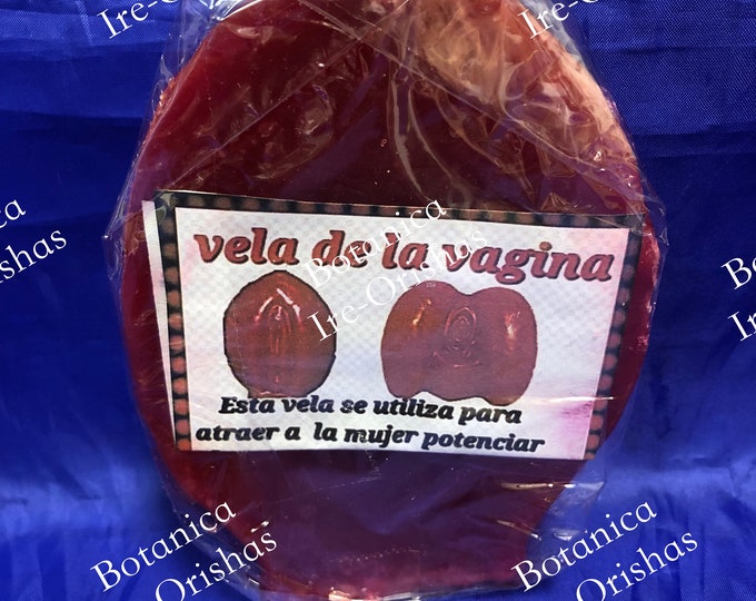 Vela Con Figura De Vagina Red vagina Candle religion yoruba ifa santeria