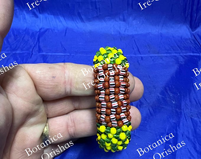 Ide Ilde de Orula con Argayu Agayu en cristal glass fino religion yoruba ifa