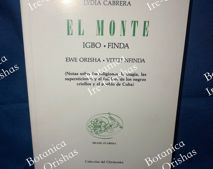 Libro EL MONTE religion yoruba santeria orula