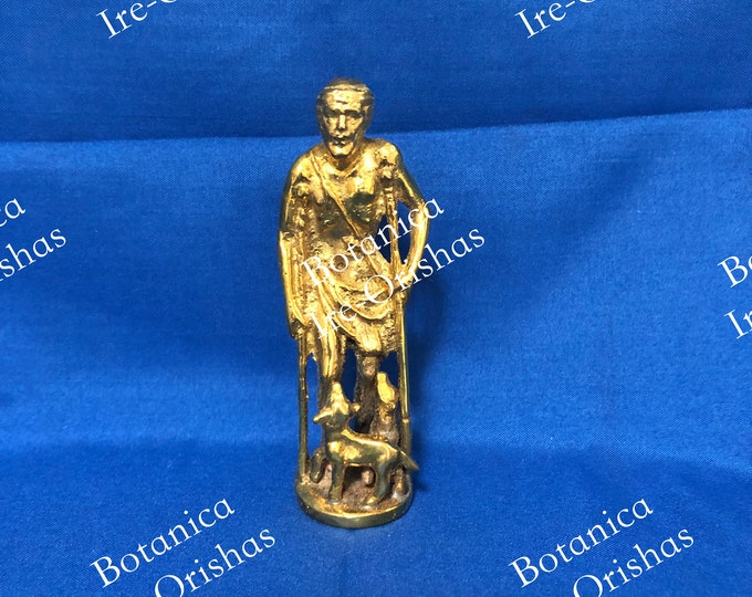 SAN LAZARO ESTATUA de bronze religion yoruba ifa Santeria