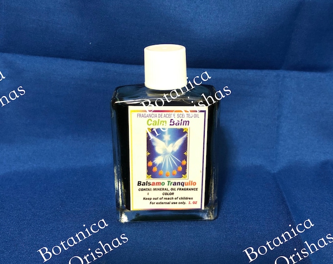 Oil, Aceite Balsamo Tranquilo, CALMING BALM  religion yoruba santeria ifa