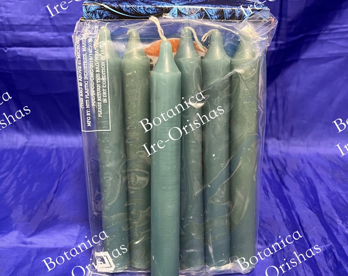 Caja de vela candle VERDE GREEN DE 36  ifa santeria religion yoruba