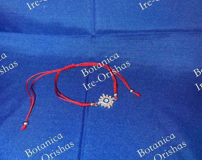 Bracelet Brazalete de hilo pulso Rojo  ojito Santa Lucia SAINT LUCY eye