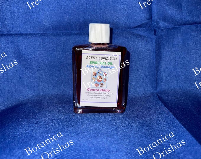 Oil, Aceite Contra DANO  AGAINST DAMAGE  religion yoruba santeria