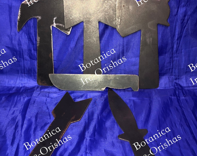 Herramientas tools of SHANGO CHANGO de metal religion yoruba ifa orula santeria