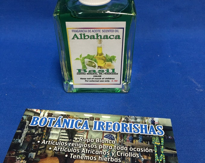 Oil Aceite ALBAHACA BASIL yoruba santeria orula