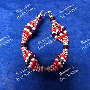 Ide Ilde de Shango Chango en cristal glass fino religion yoruba ifa