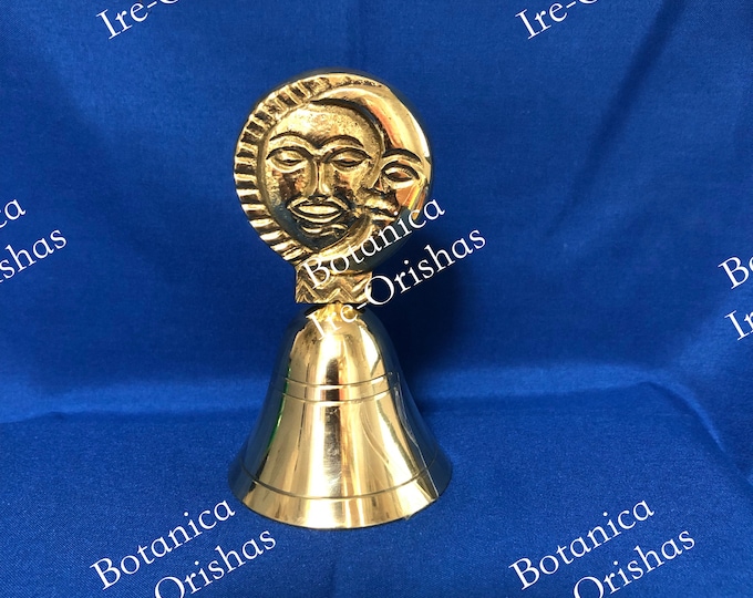 Campana bell de Oshun Sol y Luna en bronze religion yoruba ifa santeria