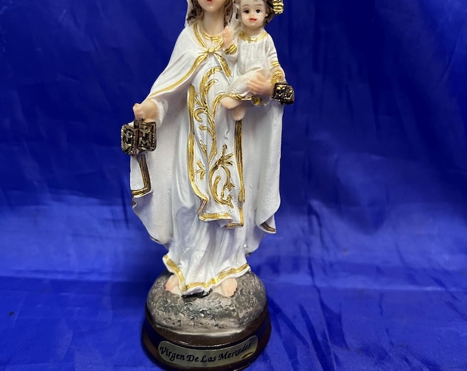 Statue estatua 5" Virgen de las Mercedes Our Lady of Mercy