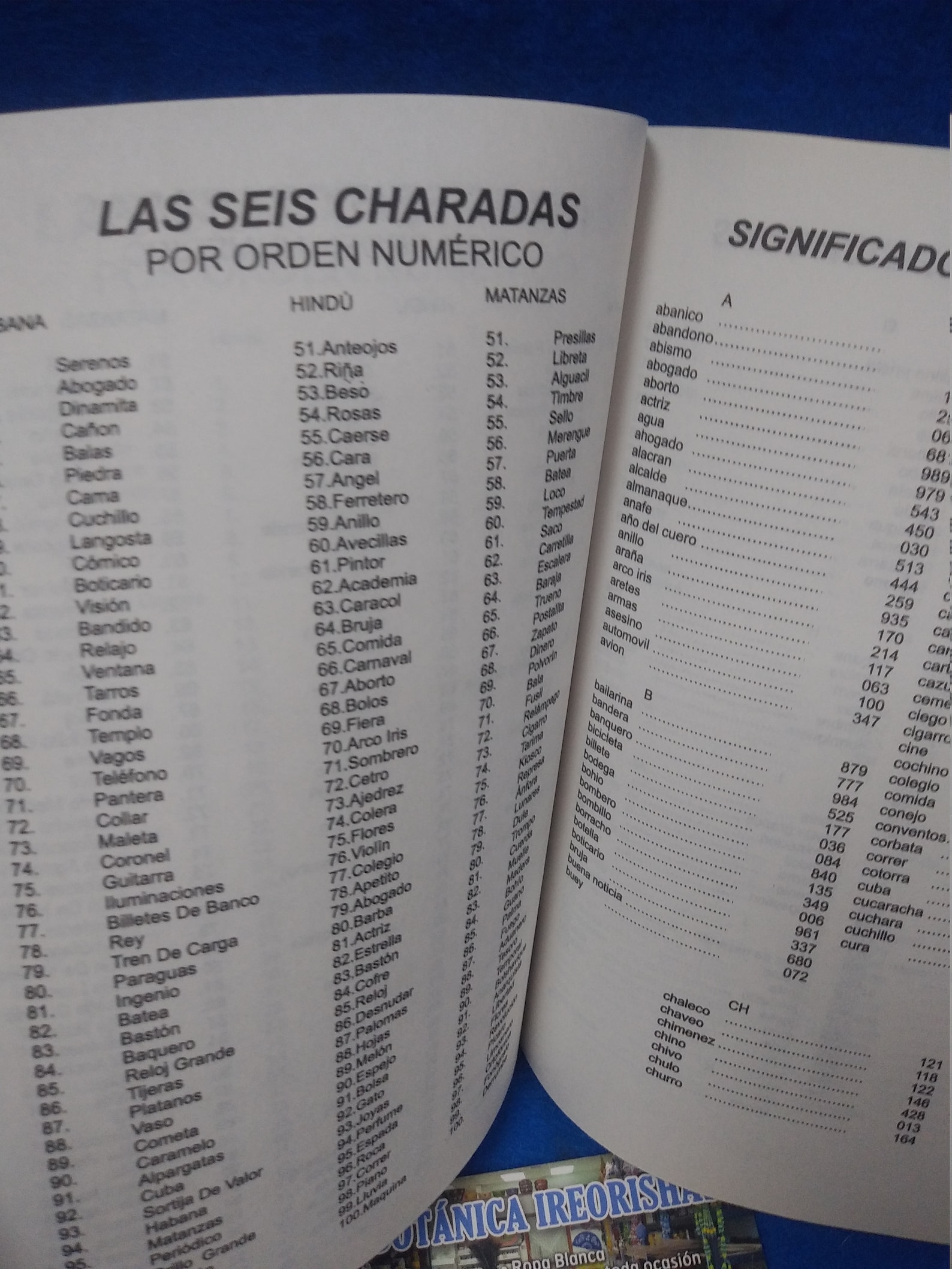 Los 100 Números De La Charada China Yoruba Santeria Orula - Etsy