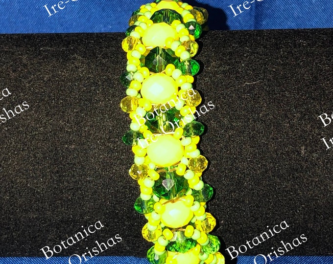 Ide Ilde de Orula Orunmila en cristal glass fino religion yoruba ifa santeria
