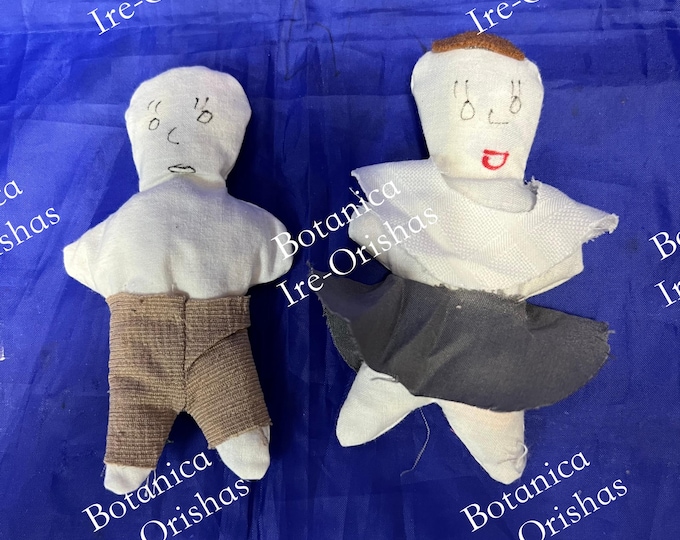 Voodoo Muñeca de trapo blanca cloth doll white religion yoruba ifa santeria