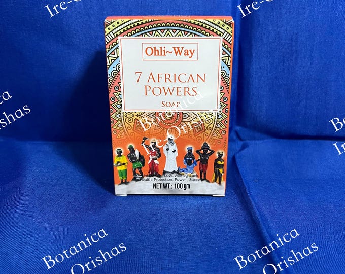 Jabon Soap Siete potencia africana Seven african power  Religion yoruba ifa, Santeria
