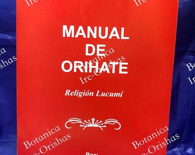 Libro Manual del Orihate Oriate religion yoruba santeria orula
