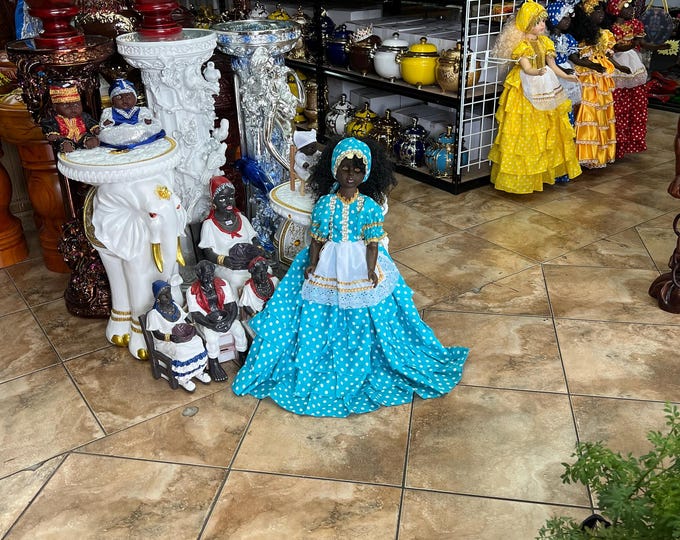 Doll Muneca Yemaya Gitana Jitana Gypsy  Gr Fina Elegant religion yoruba ifa Santeria